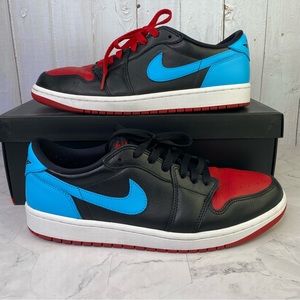 Jordan 1 Low Retro OG NC To Chi Womens Sz 11.5/ Mens Sz 10 CZ0775-046 Used